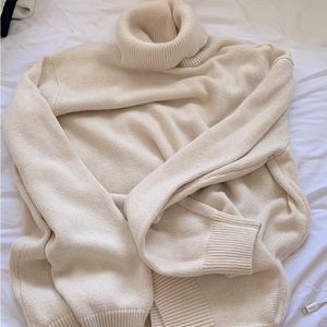 Brandy Melville cream turtleneck sweater